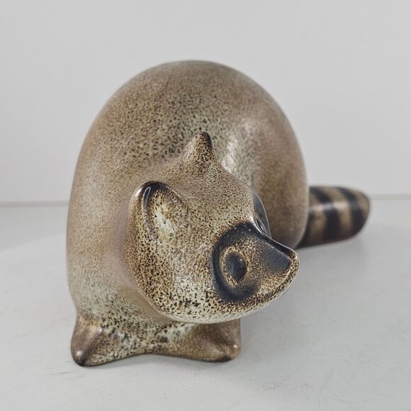 Howard Pierce Pottery Raccoon Figurine MCM California - Picture 4 of 8